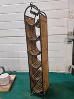 wijnrek bamboe metaal 6 flessen, Verzamelen, Ophalen of Verzenden