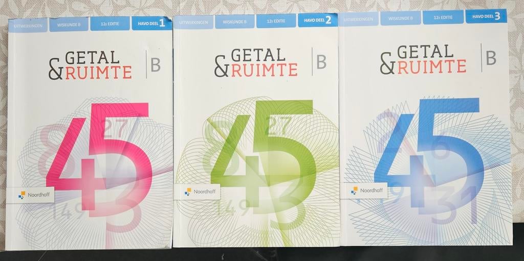 Getal & Ruimte Wiskunde B Havo Uitwerkingen 12e editie, set, Ophalen of Verzenden, Beta, Zo goed als nieuw