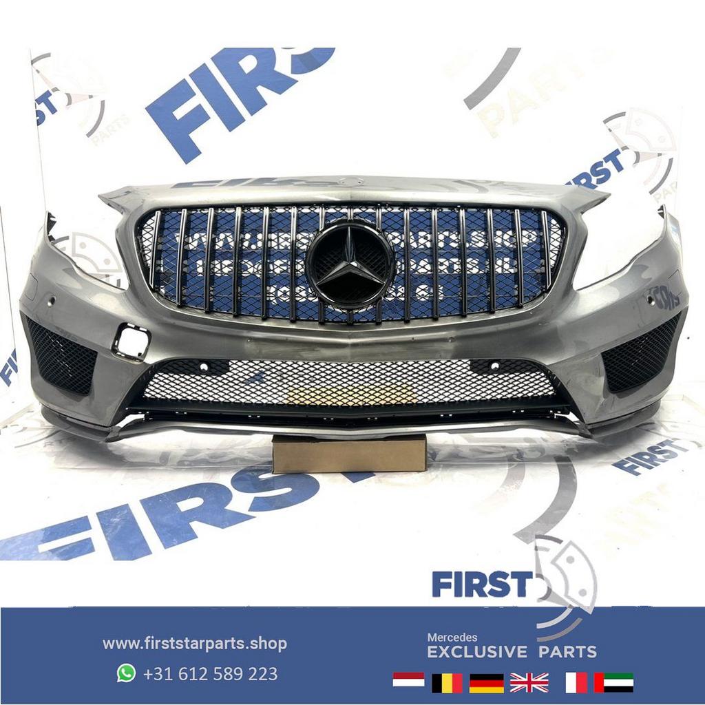 W156 GLA AMG BUMPER X156 VOORBUMPER ZWART WIT GRIJS PRE FACE, Gebruikt, -, Voor, Ophalen of Verzenden