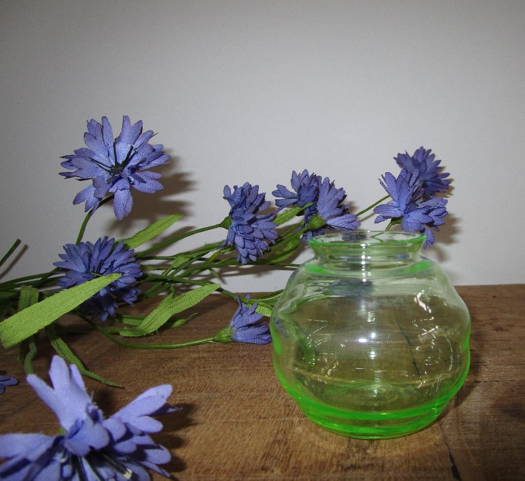 Annagroen kleinste maat  (6cm) violenvaasje Copier - Leerdam, Antiek en Kunst, Ophalen of Verzenden