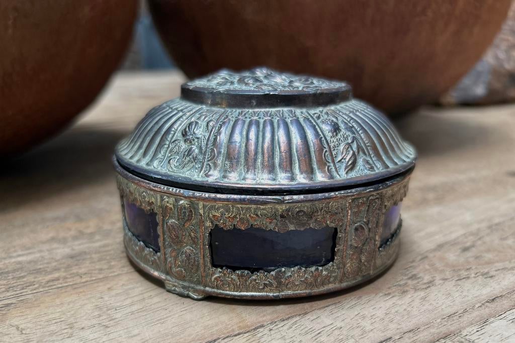 Art Nouveau snoep potje japans Aziatisch sleets imperfect, Ophalen of Verzenden