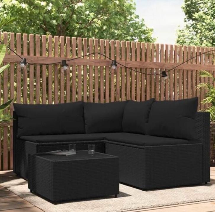 Nieuw loungeset - Perfect voor uw tuin of terras!, Tuin en Terras, Tuinsets en Loungesets, Nieuw, Loungeset, Wicker, 4 zitplaatsen