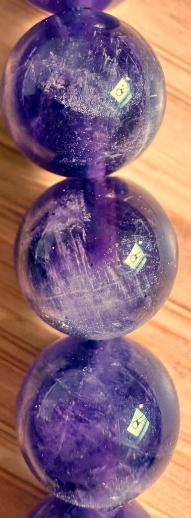 Amethist kralen rond 8mm–natuursteen–lichtpaars–goede kwal., Ophalen of Verzenden, Nieuw