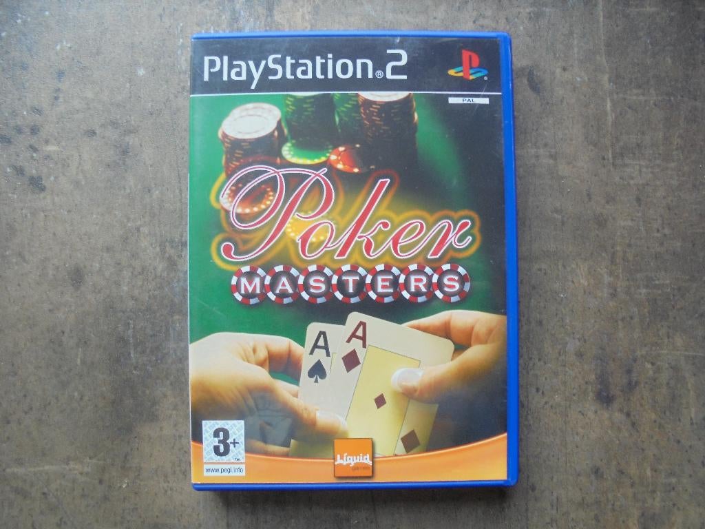 Poker Masters voor PS2 (zie foto's), Spelcomputers en Games, Games | Sony PlayStation 2, Gebruikt, 1 speler, Ophalen of Verzenden