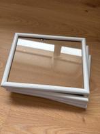 Set van 4 witte fotolijstjes, Ophalen of Verzenden, Zo goed als nieuw