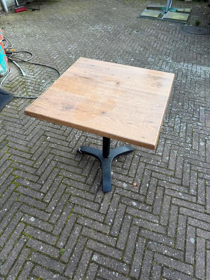 Terrastafels / buitentafels, Tuin en Terras, Tuintafels, Gebruikt, Vierkant, Hout, Ophalen