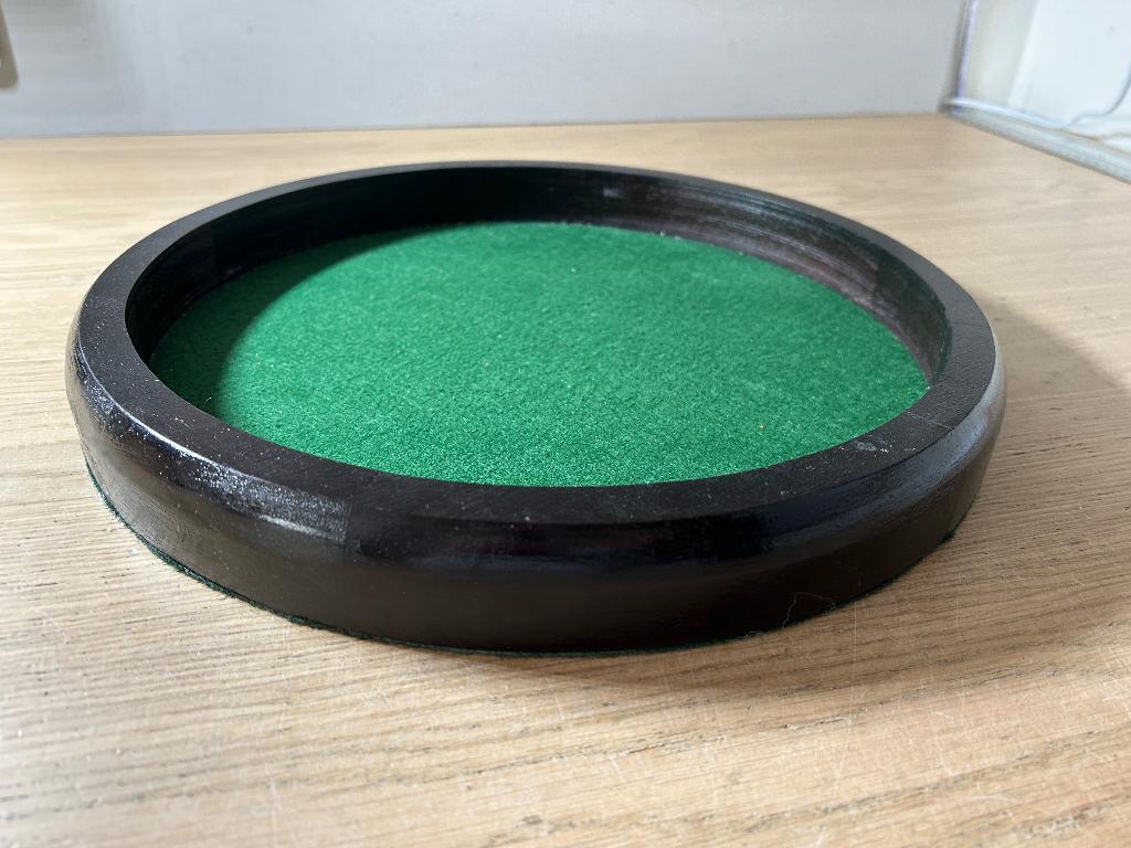 Houten Dobbelbak Yahtzee Zwart, Hobby en Vrije tijd, Ophalen of Verzenden, Zo goed als nieuw