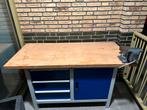 Industriële werkbank met bankschroef – zwaar & stevig, lades, Ophalen, Zo goed als nieuw, Bankschroef