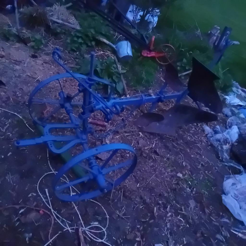Antieke ploeg - Grondbewerking, Tuin en Terras, Hand-tuingereedschap, Ophalen of Verzenden