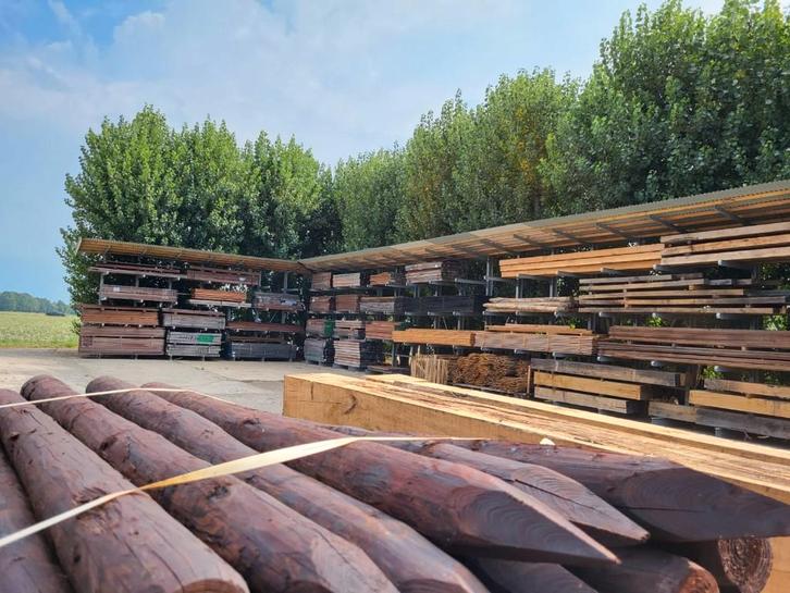 Hardhout, Tuin en Terras, Palen, Balken en Planken, Nieuw, Balken, 250 cm of meer, Hardhout, Ophalen of Verzenden