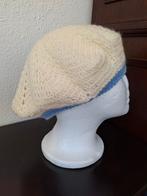 Zelf gehaakte cremekleurige baret, Nieuw, Pet, Handgemaakt, One size fits all