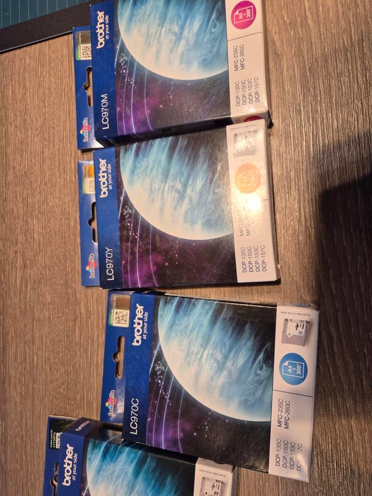 Brother LC970 Inktcartridges - Origineel en Nieuw, Ophalen of Verzenden, Nieuw, Cartridge, Brother