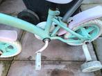 Leuk kinderfietsje met zijwieltjes en duwstang, Ophalen of Verzenden, Gebruikt, Minder dan 16 inch, Zijwieltjes