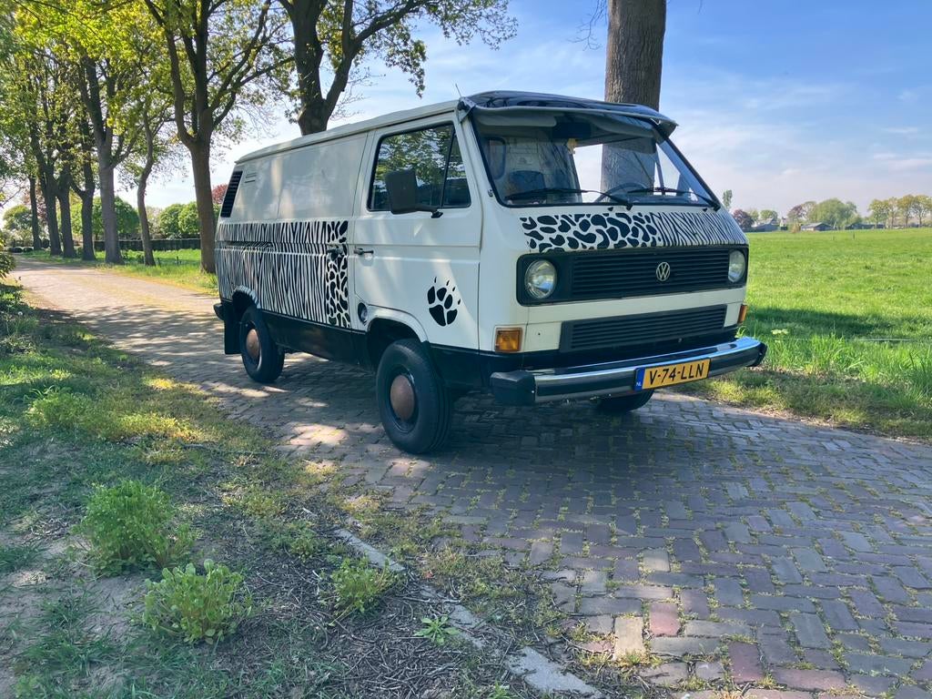 Volkswagen transporter t3 bestelbus 1987., Auto's, Achterwielaandrijving, 4 cilinders, Volkswagen, Wit