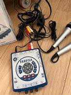 Farfisa KP-100 Karaoke Player met 2 Microfoons, Ophalen of Verzenden, Gebruikt, Complete set