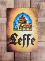 Leffe bier logo reclamebord van metaal wandbord decoratie, Ophalen of Verzenden, Nieuw, Reclamebord, Plaat of Schild, Overige merken