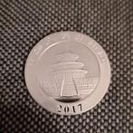 Chinese Panda zilveren munt 30 gram zilver 10 Yuan uit 2017, Ophalen of Verzenden, Oost-Azië, Zilver