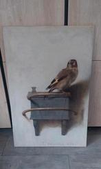 Mooie canvas het puttertje mt 120x 80, Ophalen, Zo goed als nieuw, Schilderij, 75 cm of meer