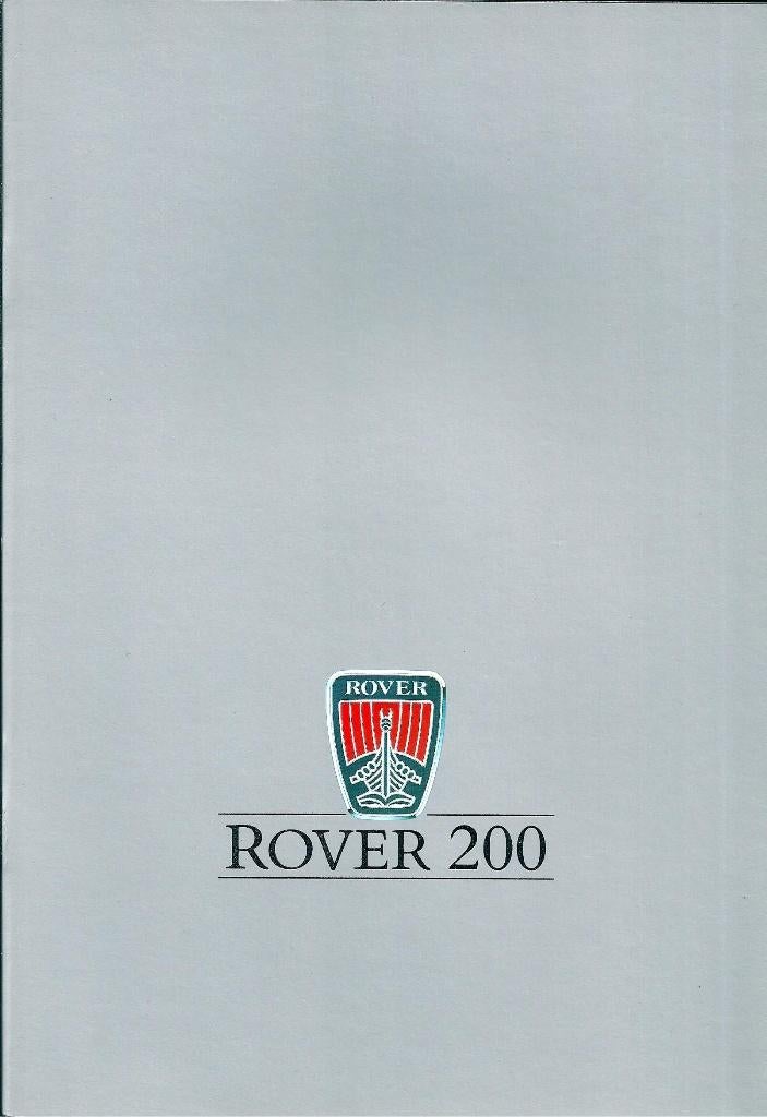 Brochure Rover 200 serie 1987, Ophalen of Verzenden, Gelezen, Overige merken