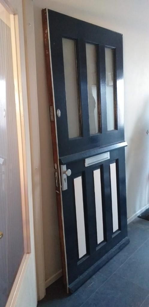 Voordeur, Doe-het-zelf en Verbouw, Deuren en Horren, Ophalen, Gebruikt, 80 tot 100 cm, Buitendeur