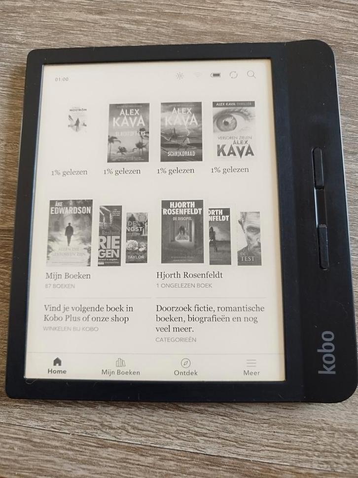 Goed werkende Kobo Libra H2O, Computers en Software, E-readers, Zo goed als nieuw, Ophalen of Verzenden