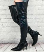 Mooie dijlaarzenmet korte hak, tm 47, Verzenden, Nieuw, Zwart, Hoge laarzen