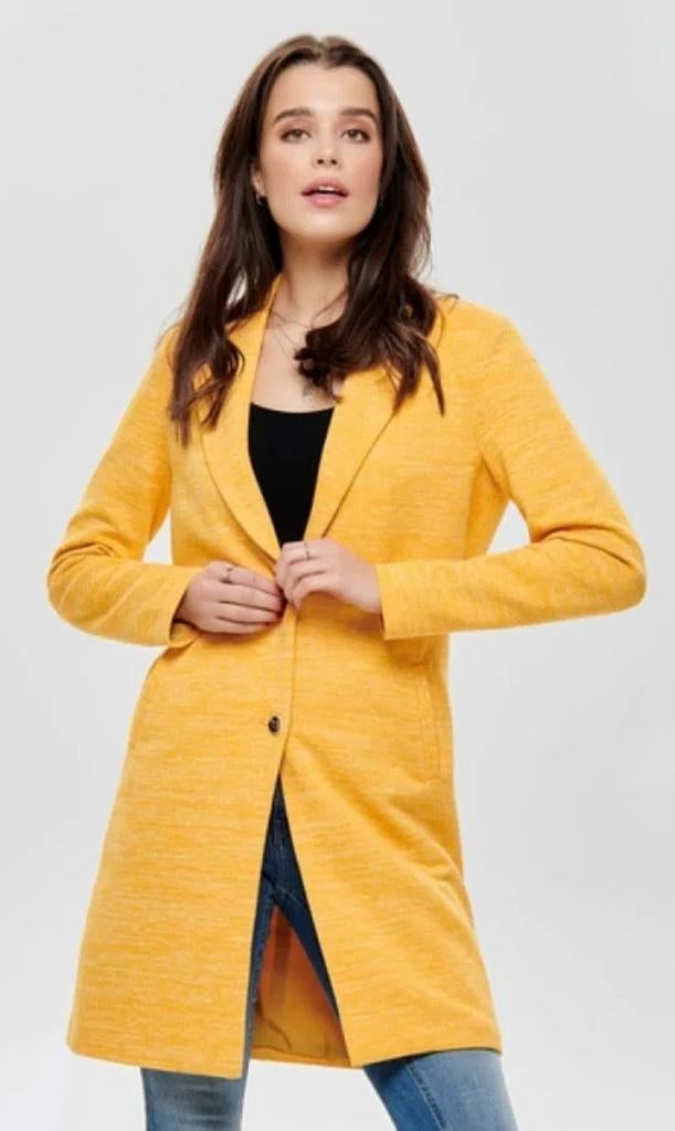 Only mosterdgele jas/mantel maat 36, Kleding | Dames, Only, Geel, Ophalen of Verzenden, Zo goed als nieuw