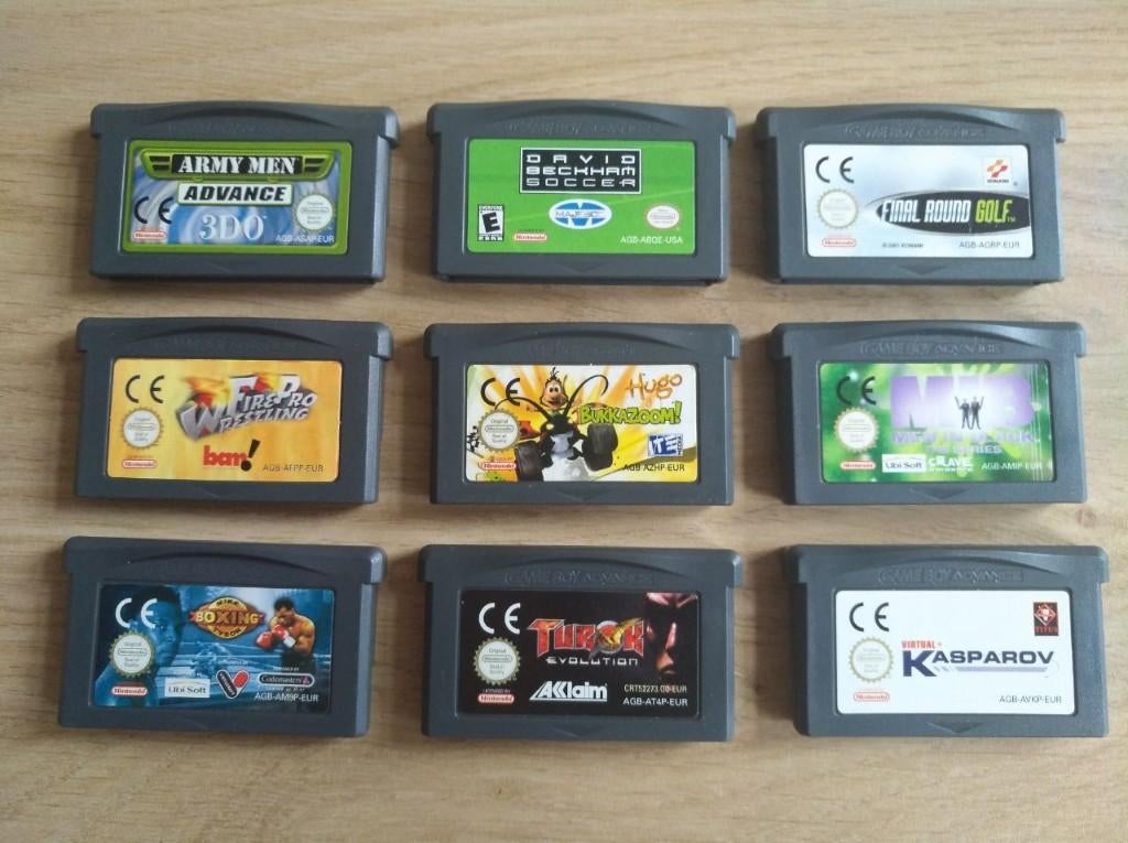 5× GBA Games van Game Boy Advance ( ZGAN, Nieuw ), 1 speler, Zo goed als nieuw, Vanaf 3 jaar, Ophalen