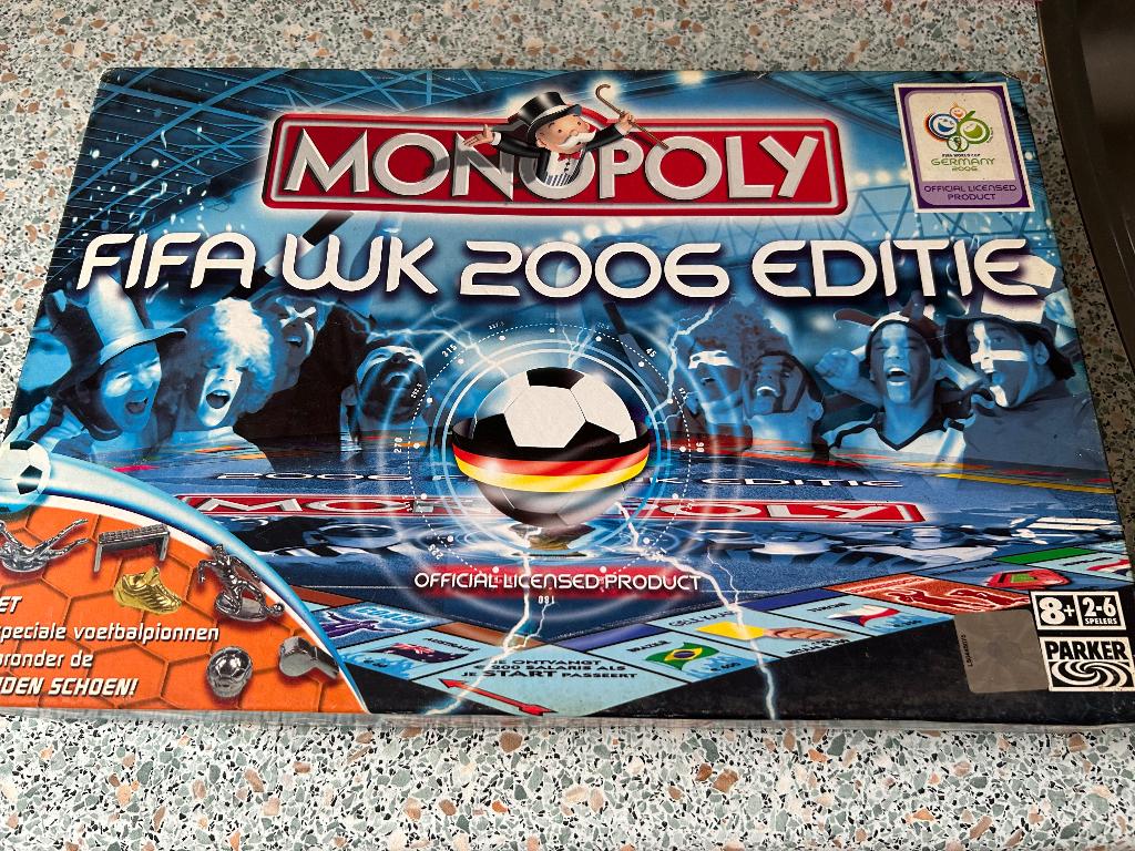 Monopoly fifa wk 2006 editie voetbal, Hobby en Vrije tijd, Gezelschapsspellen | Bordspellen, Vijf spelers of meer, Ophalen, Gebruikt