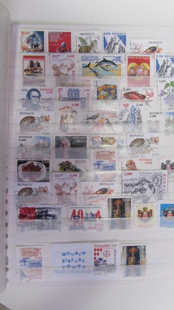 Stokblad gestempeld modern Monaco, Verzenden, Buitenland