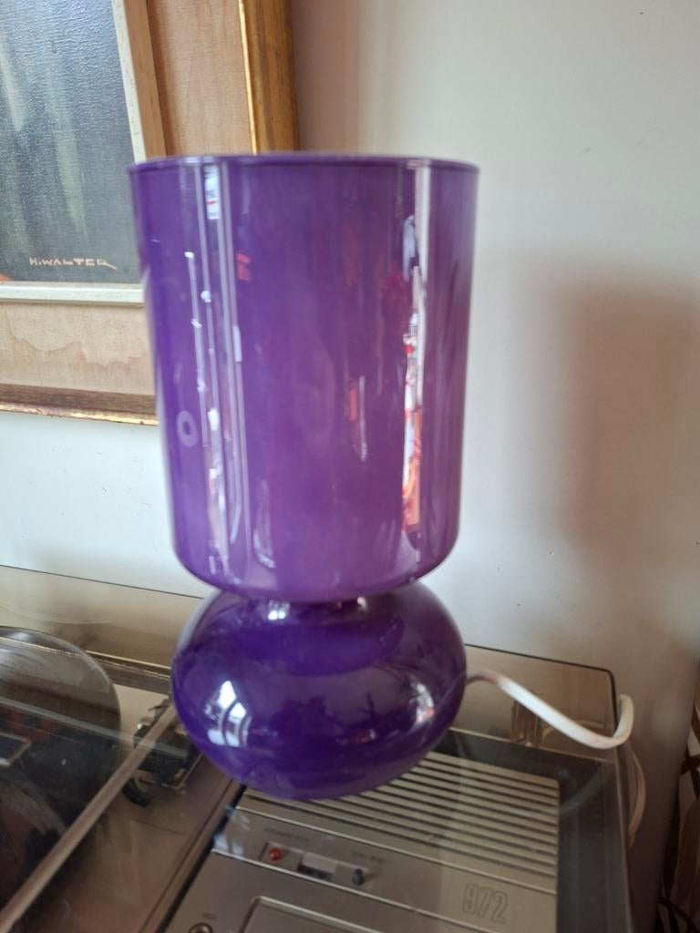 Vintage paarse Ikea Lykta lamp retro, Gebruikt, Ikea, Ophalen of Verzenden, Nvt