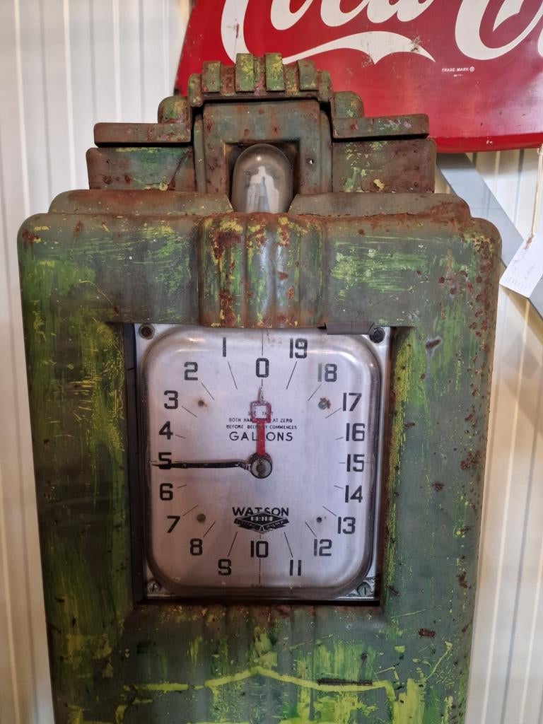 Art deco benzinepomp erie 90 .1938, Verzamelen, Automaten | Overige, Ophalen, Gebruikt