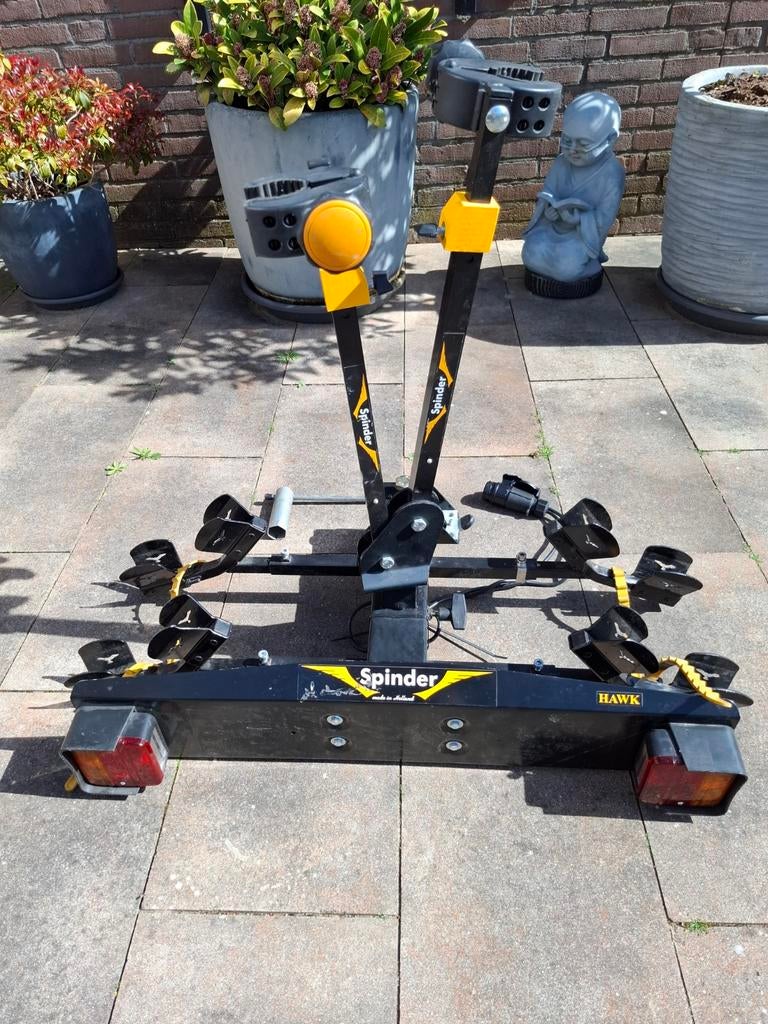 Nette roestvrije Hawk Spinder Fietsendrager 2 fietsen, Ophalen, Gebruikt, Trekhaakdrager