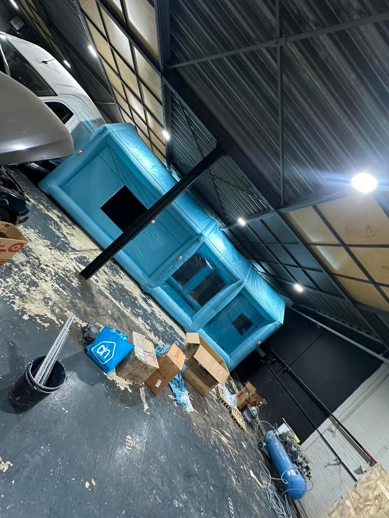 8.5m 4.8m 3.3m opblasbare spuitcabine, Doe-het-zelf en Verbouw, Ophalen of Verzenden, Zo goed als nieuw, Minder dan 50 watt, Overige typen