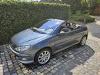 Peugeot 206 2.0 16V CC 2005 Grijs, Auto's, 136 pk, Zwart, 4 cilinders, Cabriolet