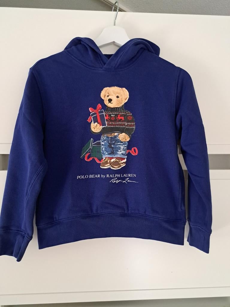 Polo Ralph Lauren hoodie met Polo Bear (maat M 10-12), Ophalen of Verzenden