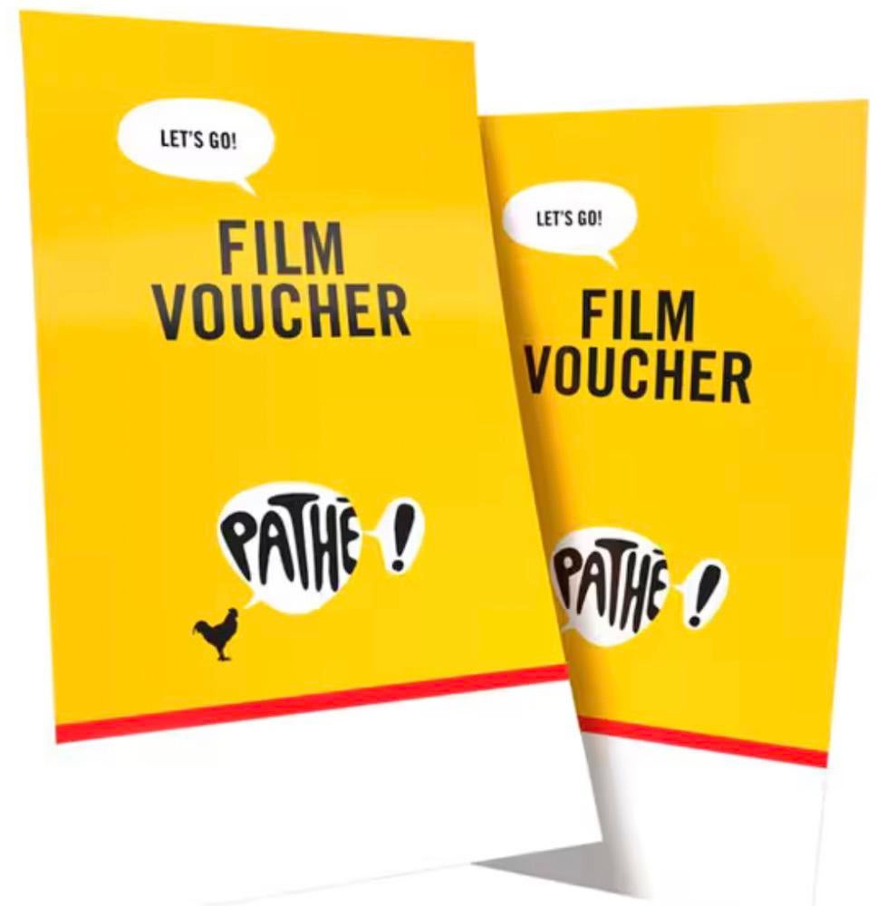 Pathe Filmkaartjes (VOUCHER), Tickets en Kaartjes, Twee personen, Vrijkaartje alle films