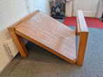 Grote houten tafel 140x160x77 - Eenvoudig te monteren, Ophalen, Gebruikt, 100 tot 150 cm, Vijf personen of meer