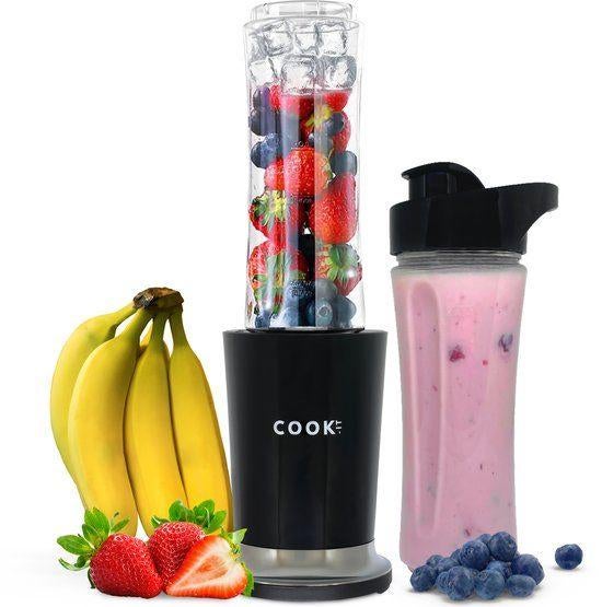 Blender - Smoothie Maker To Go - 2 Drinkbekers – Zwart NIEUW, Ophalen of Verzenden, Nieuw, Blender