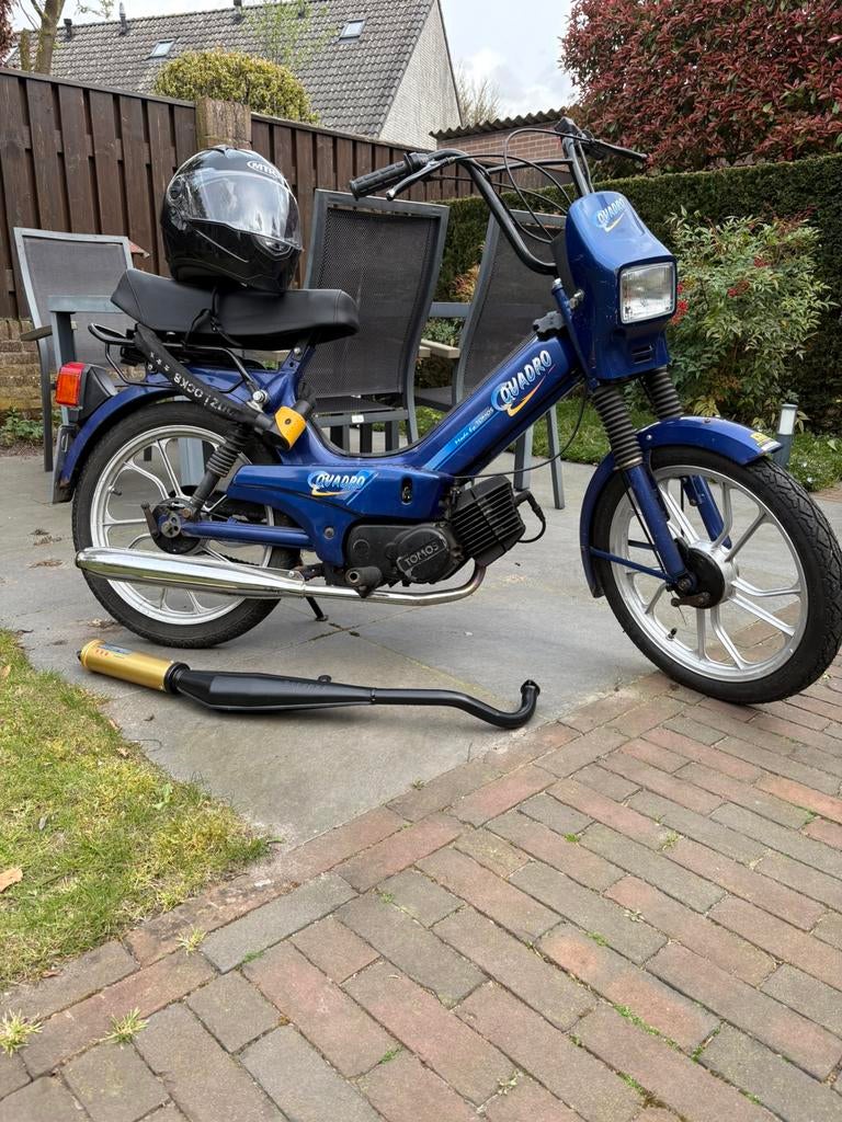 Nette Tomos Quadro – Inclusief Biturbo uitlaat & Accessoires, Ophalen, Gebruikt, Quadro