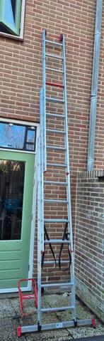 Altrex 3x9 plus afstandhouder, Doe-het-zelf en Verbouw, Ladders en Trappen, Ophalen, Gebruikt, Ladder, Opvouwbaar of Inschuifbaar