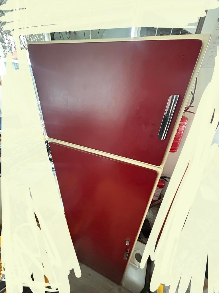 Piet Zwart hoge bezemkast met bovenkast, Huis en Inrichting, Keuken | Keukenelementen, Ophalen, Zwart, 50 tot 100 cm, Zo goed als nieuw