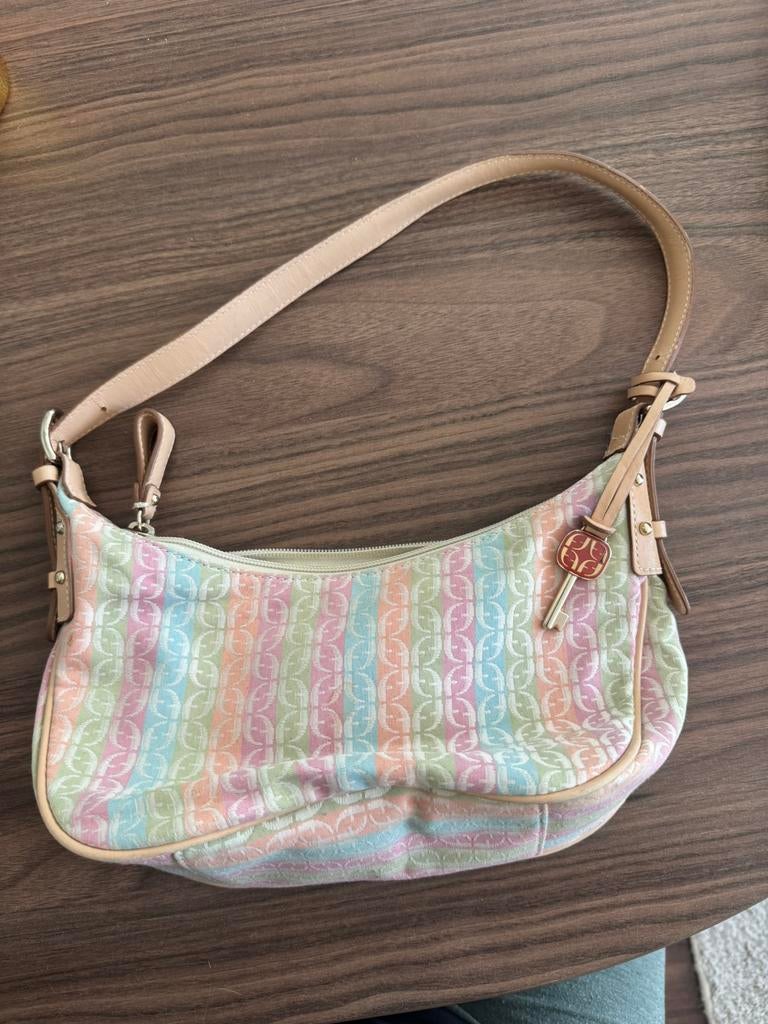 Vintage Fossil kleurrijke tas, Ophalen of Verzenden, Gebruikt, Handtas