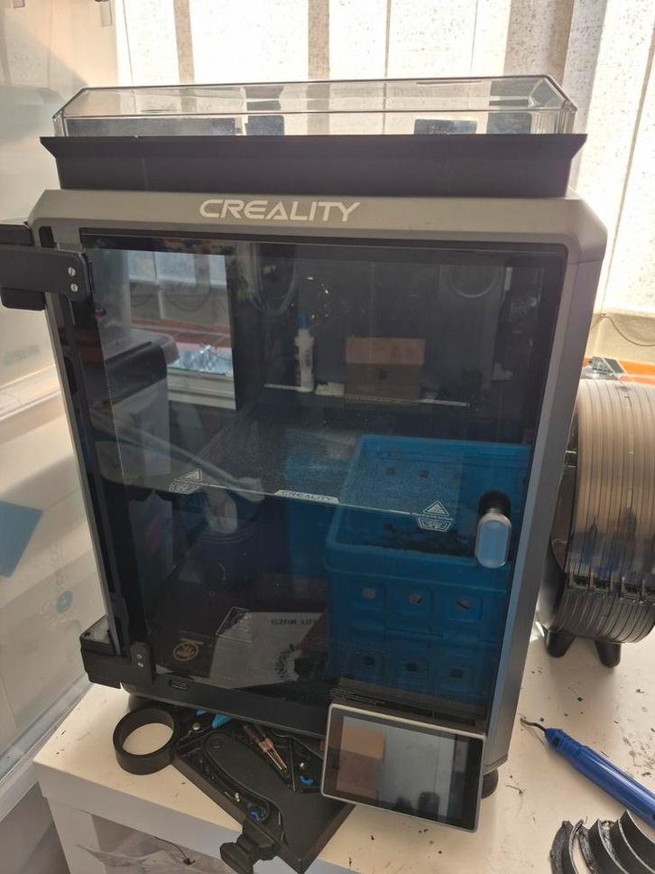 Creality K1C 3D-printer met upgrades, zeer goed onderhouden, Computers en Software, 3D Printers, Gebruikt, Ingebouwde Wi-Fi, Ophalen of Verzenden