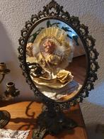 Antieke ovale spiegel op voet - Victoriaanse stijl, Ophalen, Ovaal, Minder dan 50 cm, Minder dan 100 cm