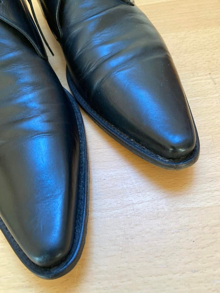 Dolce & Gabbana leren schoenen maat 42/42.5, Verzenden, Zwart, Nieuw, Veterschoenen