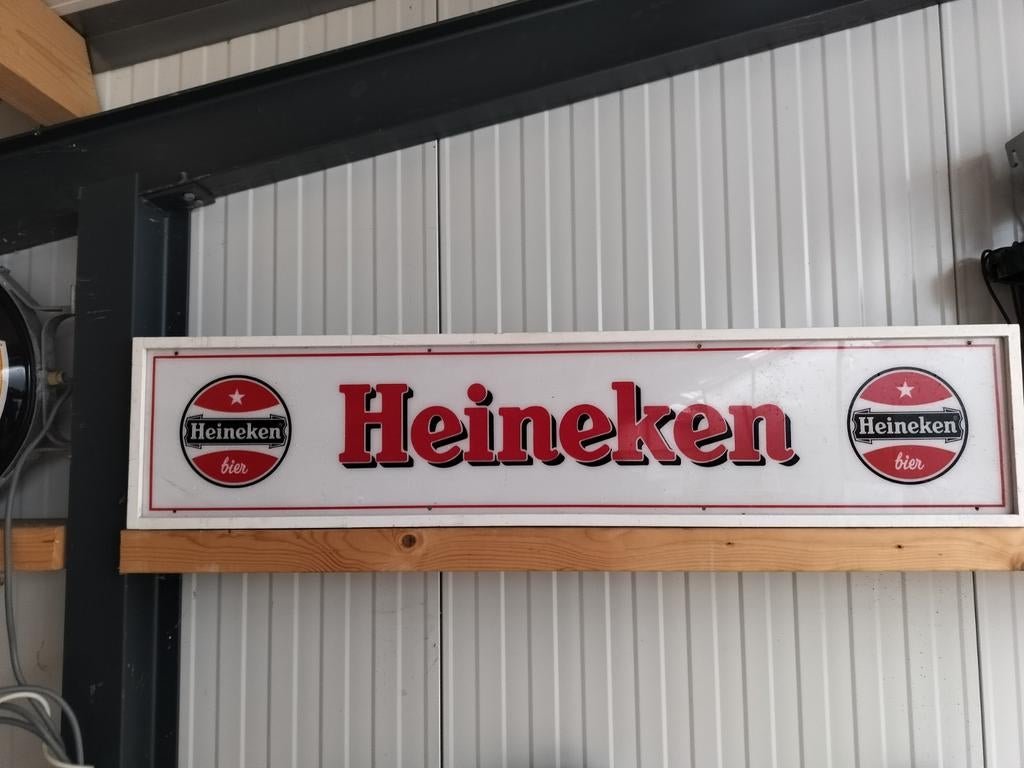 Heineken Lichtbak Reclamebord 145cm, Ophalen