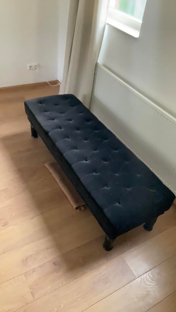 footstool - bankje, Huis en Inrichting, Ophalen, Gebruikt, 125 cm of meer, Modern klassiek koloniaal