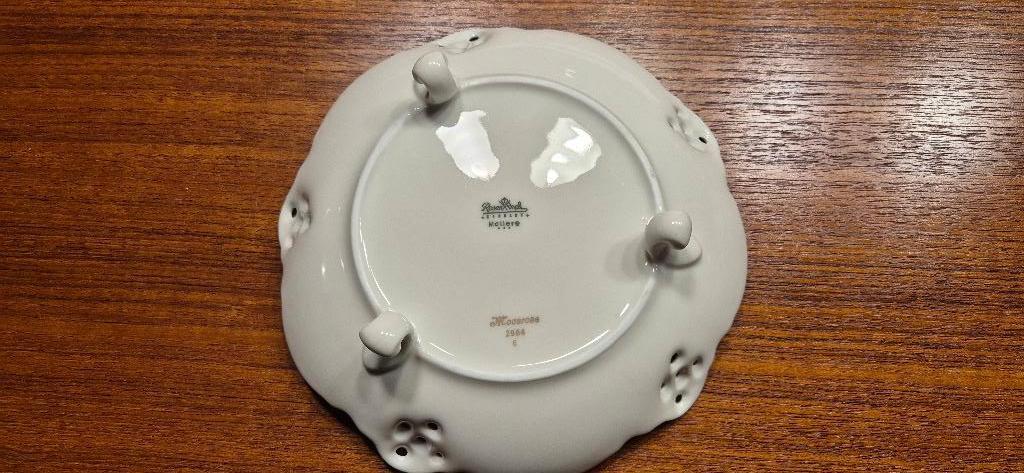 Prachtige Rosenthal Molière Moosrose Schaal op Pootjes, Antiek en Kunst, Ophalen