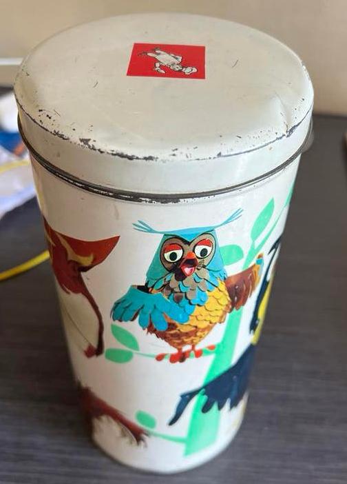 Bolletje beschuitblik Meneer de Uil - 1969, Ophalen of Verzenden, Zo goed als nieuw